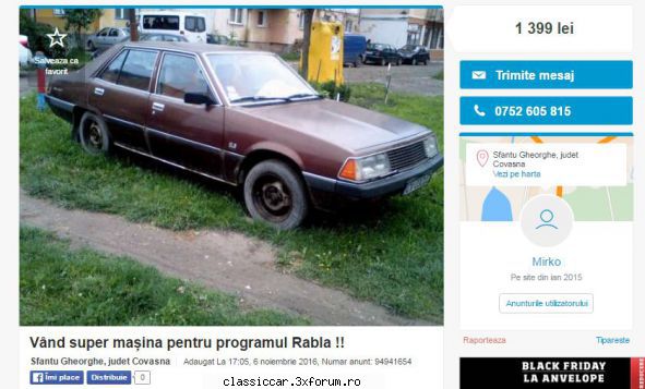 anunturi romanesti vazute pe net - un foarte frumos si ieftin Mitsubishi 1982 - Anunturi vazute pe net