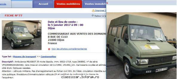 anunturi romanesti vazute pe net - In Franta, armata, c�nd isi vinde rablele, ai - Anunturi vazute pe net