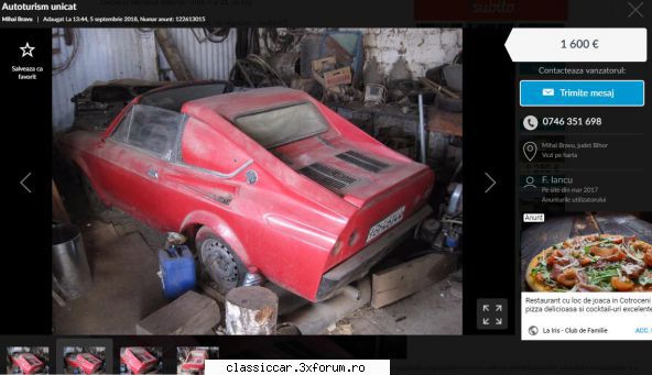 anunturi romanesti vazute pe net - un Fiat 850 modificat - Anunturi vazute pe net