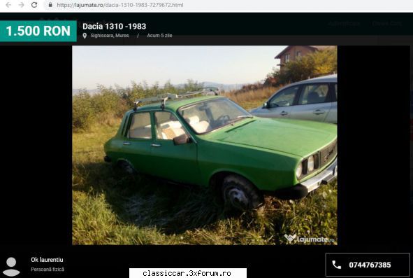 anunturi romanesti vazute pe net - o masina interesanta care sta de mult la vanzare - Anunturi vazute pe net