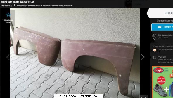 anunturi romanesti vazute pe net - Aripi noi Dacia 1100 la 50 euro bucata - Anunturi vazute pe net