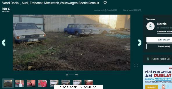 anunturi romanesti vazute pe net - mai multe vechituri la Tufeni - Anunturi vazute pe net