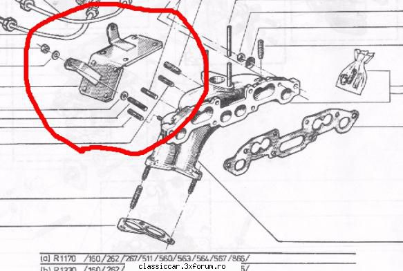 ap�r�toare electromotor Dacia 1300 - E o bucata de tabla de inox, cu doua urechi si - Coltul Tehnic