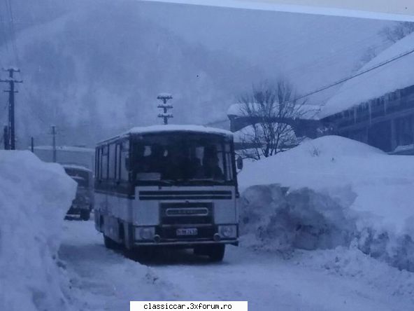 autobuze uitate - Autobuz A8 in iarna lui 1976 - File de istorie