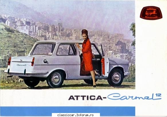 automobile construite in Grecia - Attica Carmel 12 - File de istorie