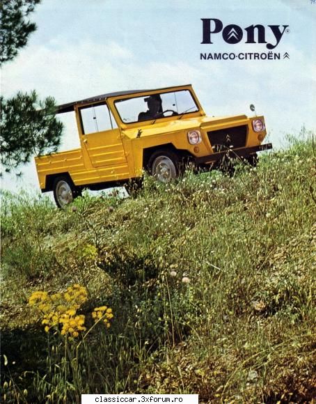 automobile construite in Grecia - inca o poza cu modelul Pony construit in Grecia - File de istorie