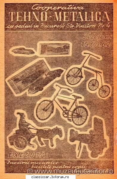 bicicleta " Cooperativa lupta pentru pace Bucuresti " - CARPATI - Prezentare motociclete, motorete si biciclete de colectie