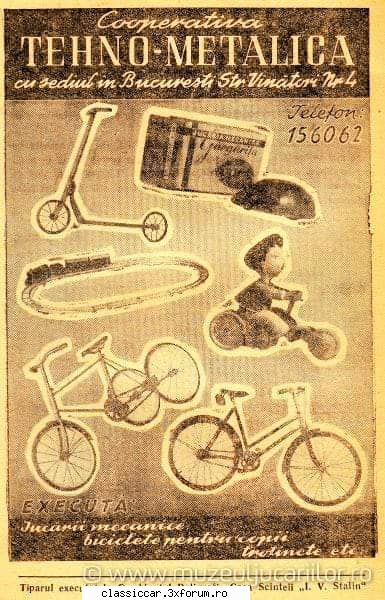 bicicleta " Cooperativa lupta pentru pace Bucuresti " - CARPATI - Prezentare motociclete, motorete si biciclete de colectie