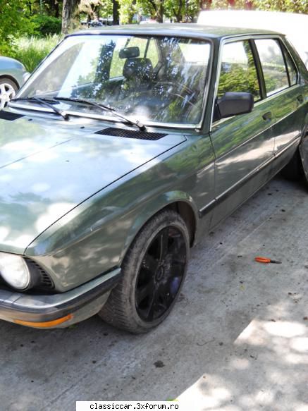 bmw e28/518 - incercare cu jante pe 17". grele - Prezentare masini