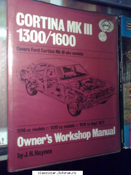 carti auto Lada, Ford - Manual Ford Cortina Mk3 1,3 1,6 OHV - Vanzari- cumparari carti si reviste auto