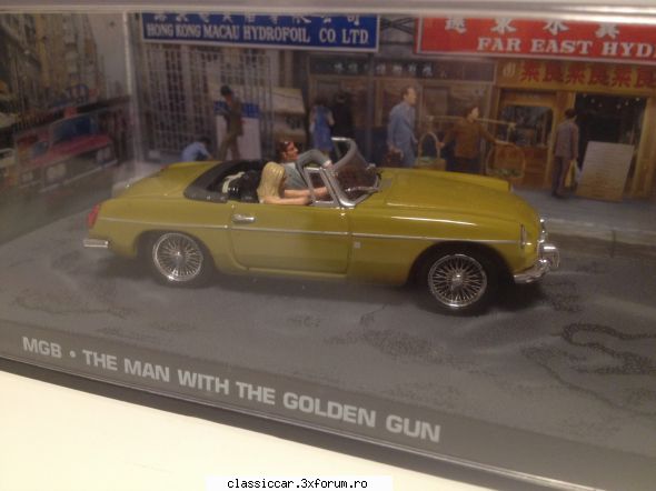 colectie machete auto epoca 1:43 de vanzare - Mg B james bond 40 lei - Modelism si machetute