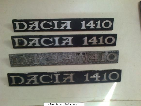 cumpar inscris "dacia 1410" metalic - cyBORG - Cumparari piese