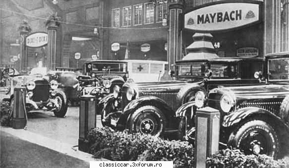 expozitii masini din alte timpuri - Maybach 1924 Berlin - File de istorie