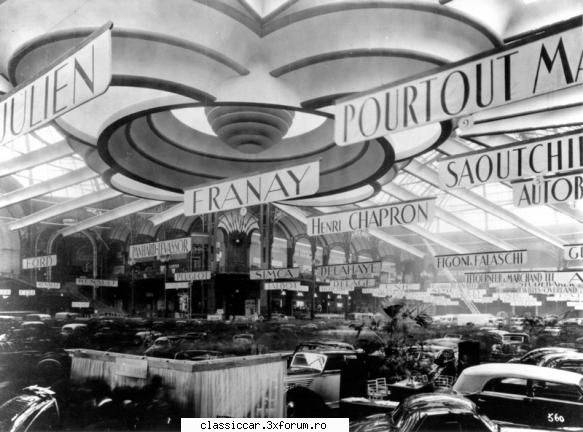 expozitii masini din alte timpuri - salon Auto Paris 1946 ,au fost 800000 vizitatori - File de istorie