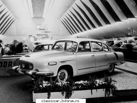 expozitii masini din alte timpuri - Bruxell 1960,Tatra 603 - File de istorie