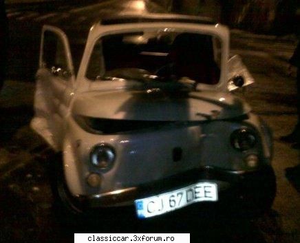 fiat 500 - si o poza recenta cu fiatul 500 alb si pret - Am vazut prin Cluj-Napoca