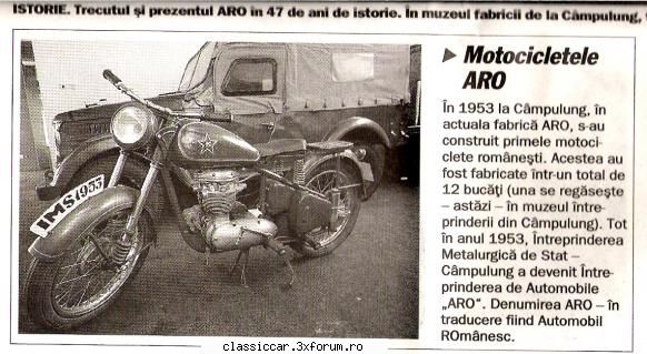 imagini cu motociclete clasice - motocicleta Aro - Classicopedia