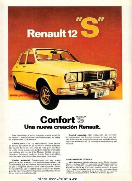 imagini deosebite cu masini clasice - R12S facut doar in Spania - Classicopedia