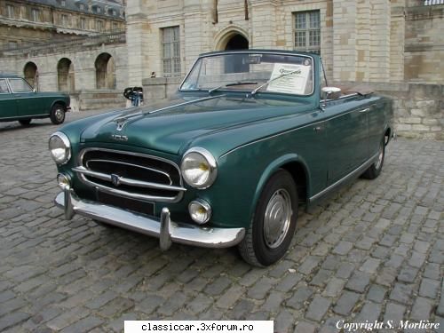 imagini deosebite cu masini clasice - Peugeot 403 cabriolet model 1958 - Classicopedia
