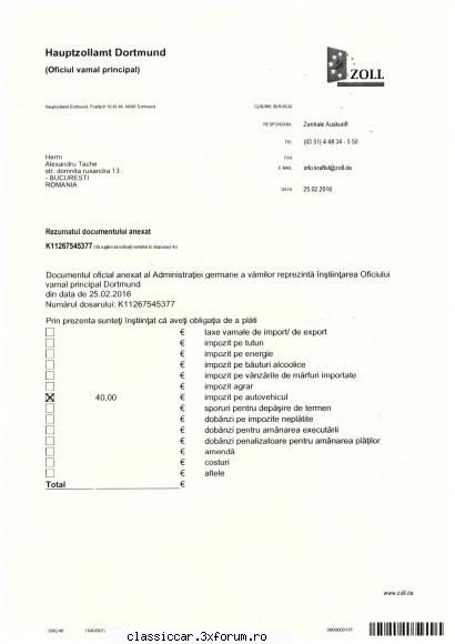 impozit Germania - Fiul meu a cumparat o masina din - Discutii libere