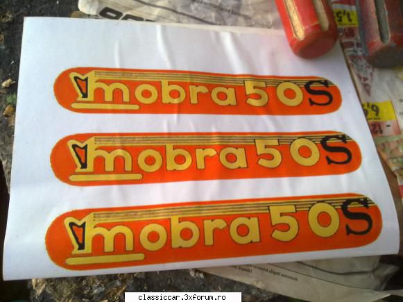 inca o mobra 50 - intre timp un bun prieten mi-a printat stikere - Reconditionari si Restaurari
