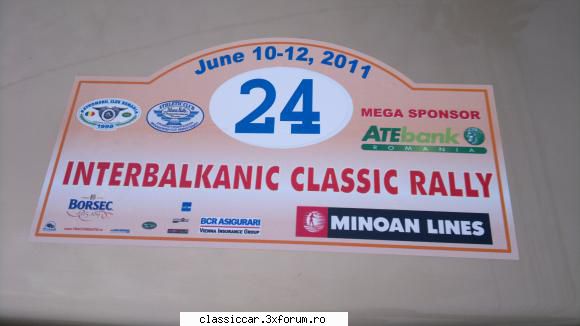 interbalkanic CLASSIC RALLY JUNE 10-12,2011 - plecare de la Bucuresti - Arhiva evenimente 2011