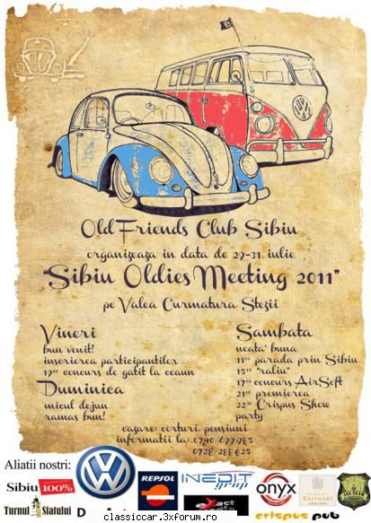 intrunire "old friends meeting 2011" la sibiu -29-31 iulie 2011 - salutare, revin cu - Arhiva evenimente 2011