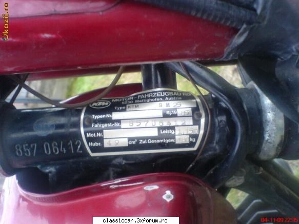 ktm SM 25 an fab 1985 - sant intr-o dilema ,daca ma poate ajuta cineva cu - Coltul Tehnic