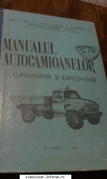 manualul autocamioanelor SR - de vanzare manualul autocamioanelor - Vanzari- cumparari carti si reviste auto