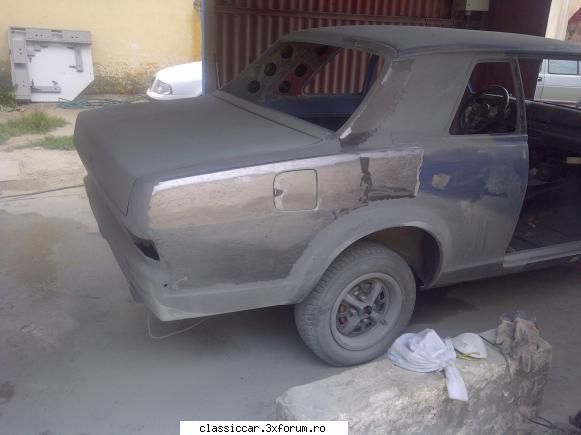 my opel kadett b an 1970 - dupa sablarea manuala cu ajutorul periei si a - Prezentare masini