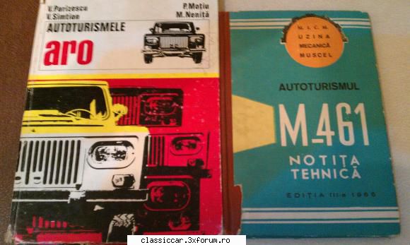 notita tehica M461 plus autoturismele aro - notita tehica M461 edit - Vanzari- cumparari carti si reviste auto