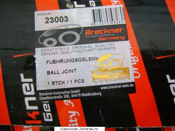 pivot fat� inferior Dacia 1310 - un cod de pivot superior Breckner Germania - Coltul Tehnic