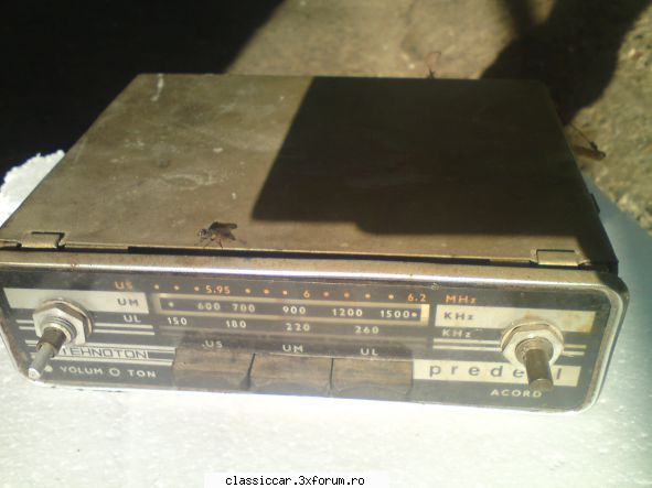 radiouri vechi dacia - Radio Predeal,functional,fara butoanele de - Cumparari piese