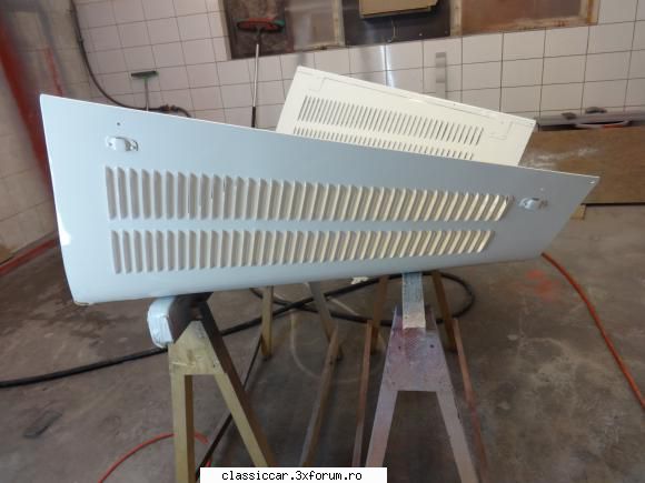 reconditionare IFA F8 Cabrio - Capota vopsita cu alb - Reconditionari si Restaurari