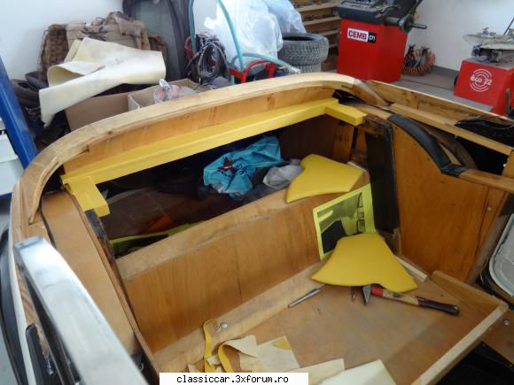 reconditionare IFA F8 Cabrio - SI incepur-am si la ceva tapiterie interioara - Reconditionari si Restaurari