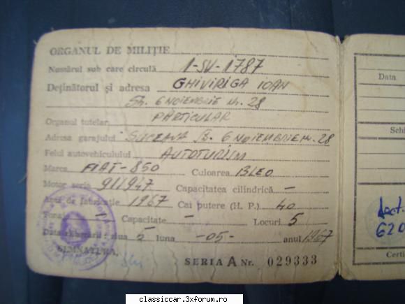salutarii din coltul tarii de la suceava - Multumesc frumos Misule. Uite si actele - Am vazut prin Romania