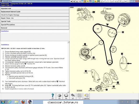 schimbat curea distributie vw t3 1.6d 1984 - have fun varianta in romanes nu havem :) (in - Coltul Tehnic
