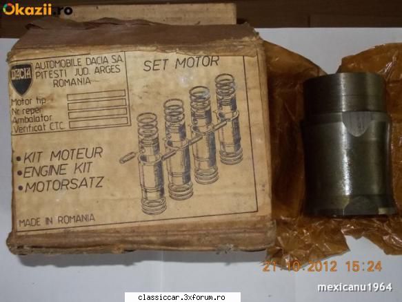 set motor - poza 2 cu setul ce cu pistonul diferit - Coltul Tehnic