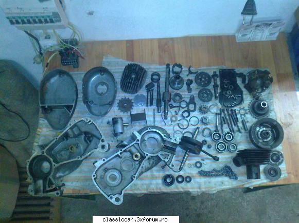 simson sr1 1958 - cat s-a uscat grundfillerul am facut si motorul - Reconditionari si Restaurari