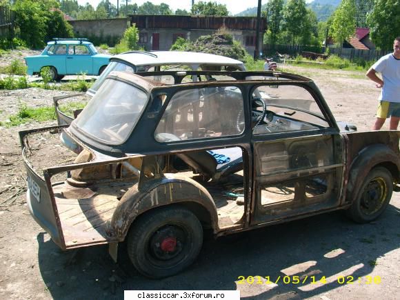 trabant 601 - inceputul reconditionarii - Prezentare masini