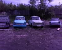 trabant 601 - poza cu toate 4 traby, cind traby lui Oty era - Prezentare masini
