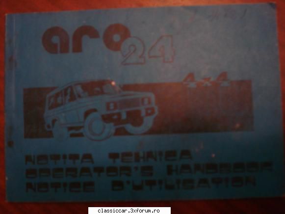 vand diverse carti - aro 24 NOTITA TEHNICA - Vanzari- cumparari carti si reviste auto