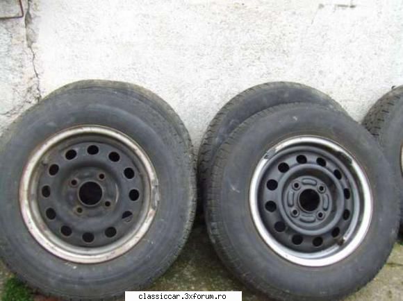 vand jante otel 4x108 - vand 5 jante r13 4x108 nerulate in ro. pret - Vanzari  piese si accesorii