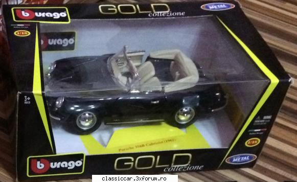 vand machete - Porsche 356 B Cabriolet Burago 80 lei nou in cutie - Modelism si machetute