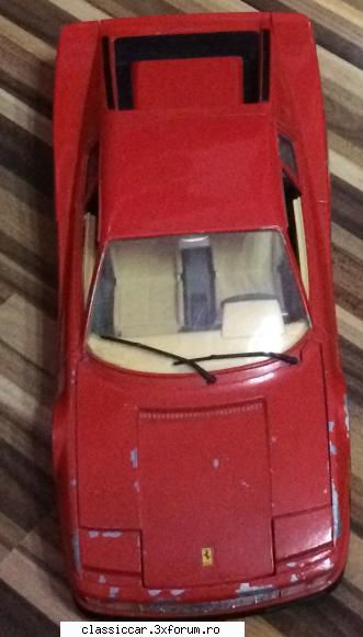 vand machete - Ferrari Testarossa Burago, prezinta zgarieturi - Modelism si machetute