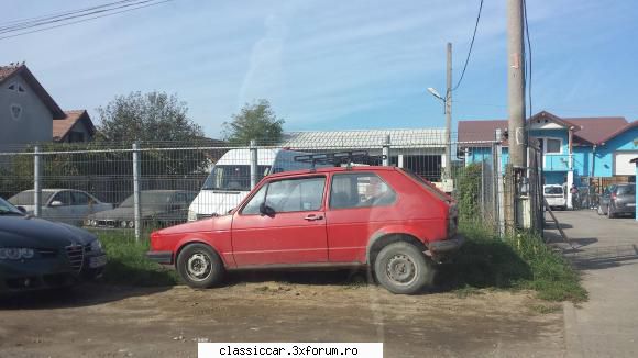 vazute la sibiu - Un golf 1, la intrarea in Medias dinspre - Am vazut prin Romania