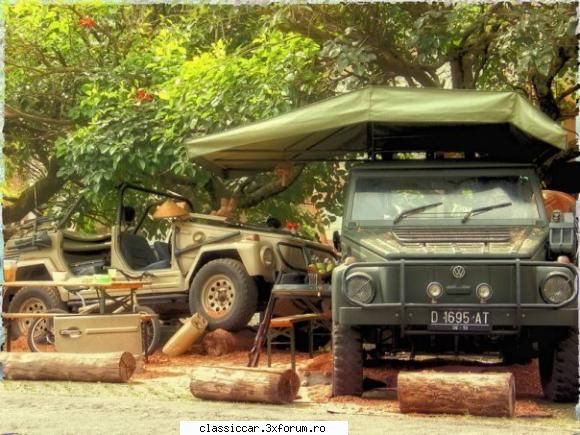 vw 181 ,alintat kubelwagen . - Altii construiesc piste de incercare pe domeniul - Prezentare masini